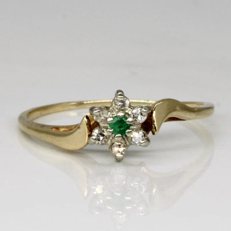 Elegant Necklaces And Bracelets At Limited-Time Offers Diamond & Emerald High Set Ring | 0.04ctw, 0.02ct | SZ 7 | Elegant Necklaces And Bracelets At Limited-Time Offers Diamond & Emerald High Set Ring | 0.04ctw, 0.02ct | SZ 7 |
