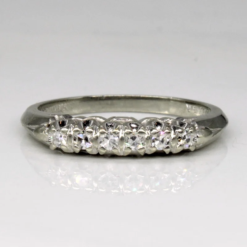 Handmade Pearl Jewelry For Timeless Elegance Knife Edge Diamond Band | 0.12ctw | SZ 6 | Handmade Pearl Jewelry For Timeless Elegance Knife Edge Diamond Band | 0.12ctw | SZ 6 |