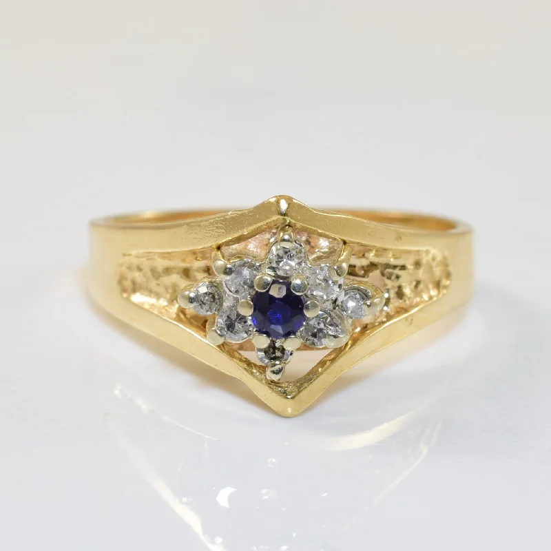 Final Call For Exquisite Jewelry At Reduced Rates Tapered Chevron Sapphire Ring | 0.08ctw, 0.06ct | SZ 6.5 | Final Call For Exquisite Jewelry At Reduced Rates Tapered Chevron Sapphire Ring | 0.08ctw, 0.06ct | SZ 6.5 |