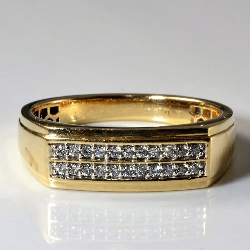Jewelry Clearance – Final Chance To Save Big 'Michael Hill' Double Row Diamond Ring | 0.15ctw | SZ 10.25 | Jewelry Clearance – Final Chance To Save Big 'Michael Hill' Double Row Diamond Ring | 0.15ctw | SZ 10.25 |