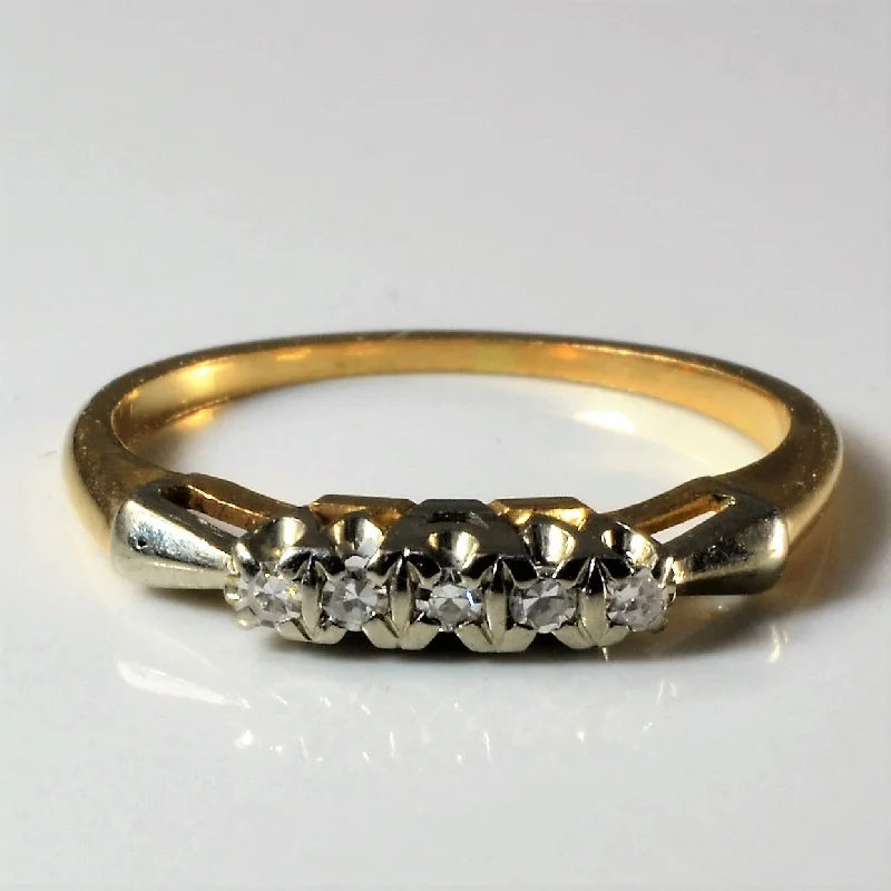 Premium Jewelry At Special Low Prices For A Limited Time Five Stone Diamond Ring | 0.08ctw | SZ 6 | Premium Jewelry At Special Low Prices For A Limited Time Five Stone Diamond Ring | 0.08ctw | SZ 6 |