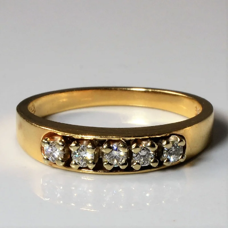 Don't Miss Out On Jaw-Dropping Jewelry Discounts Five Stone Diamond Band | 0.15ctw | SZ 6 | Don't Miss Out On Jaw-Dropping Jewelry Discounts Five Stone Diamond Band | 0.15ctw | SZ 6 |