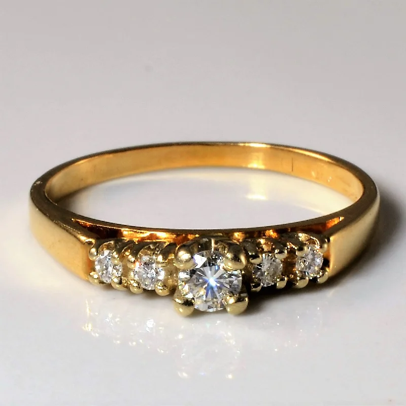 Timeless Elegance At Unbelievable Discounts Five Stone Diamond Ring | 0.18ctw | SZ 6 | Timeless Elegance At Unbelievable Discounts Five Stone Diamond Ring | 0.18ctw | SZ 6 |