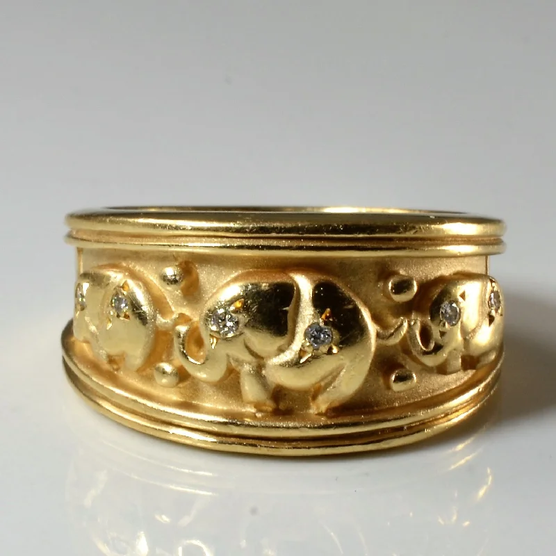 Trending Jewelry Now Available At Exclusive Prices Yellow Gold Diamond Elephant Ring | 0.03ctw | SZ 6.75 | Trending Jewelry Now Available At Exclusive Prices Yellow Gold Diamond Elephant Ring | 0.03ctw | SZ 6.75 |