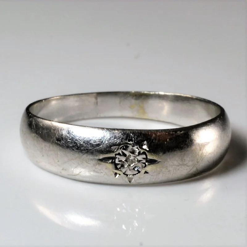 Jewelry Clearance Event – Stock Up Before It's Over Gypsy Set Illusion Diamond Band | 0.01ct | SZ 9.5 | Jewelry Clearance Event – Stock Up Before It's Over Gypsy Set Illusion Diamond Band | 0.01ct | SZ 9.5 |