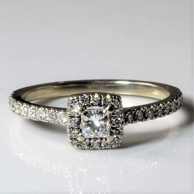 Timeless Elegance, Temporary Discounts – Act Fast Princess Halo Diamond Ring | 0.64ctw | SZ 8 | Timeless Elegance, Temporary Discounts – Act Fast Princess Halo Diamond Ring | 0.64ctw | SZ 8 |