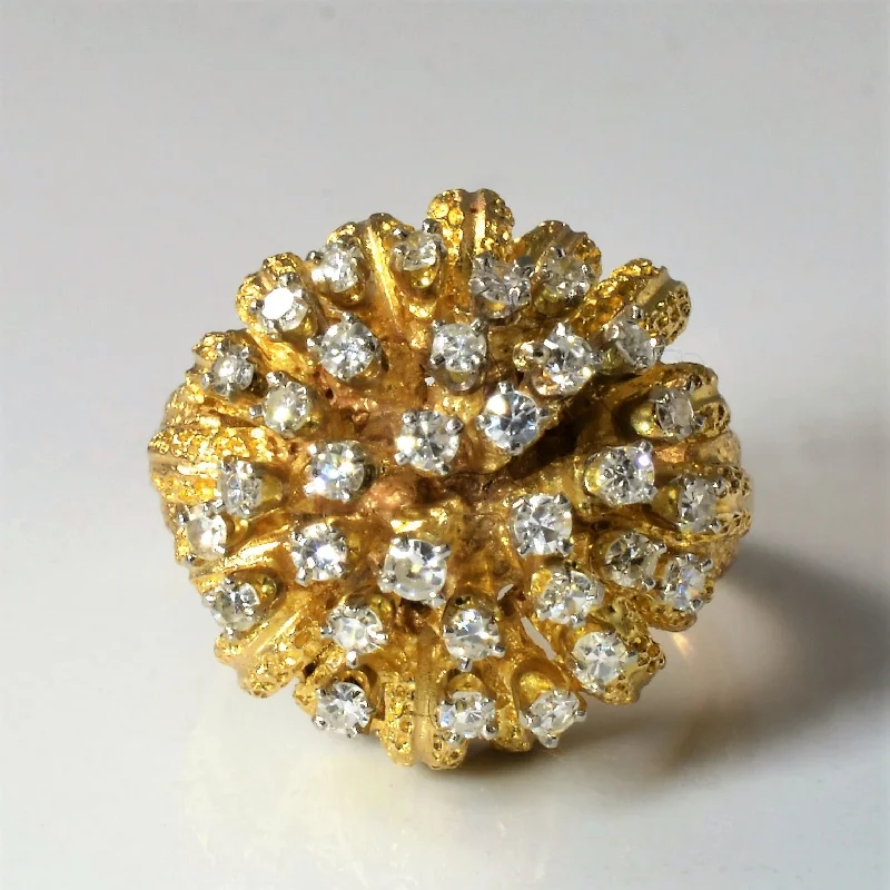 Affordable Glamour – Premium Jewelry For Less High Set Diamond Burst Cocktail Ring | 0.47ctw | SZ 5.75 | Affordable Glamour – Premium Jewelry For Less High Set Diamond Burst Cocktail Ring | 0.47ctw | SZ 5.75 |