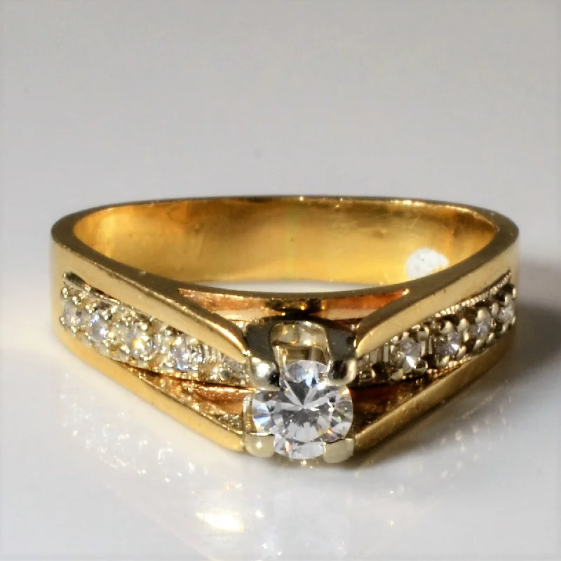 Chic, Trendy, And Affordable Jewelry Sale High Set Diamond Ring | 0.43ctw | SZ 6.5 | Chic, Trendy, And Affordable Jewelry Sale High Set Diamond Ring | 0.43ctw | SZ 6.5 |