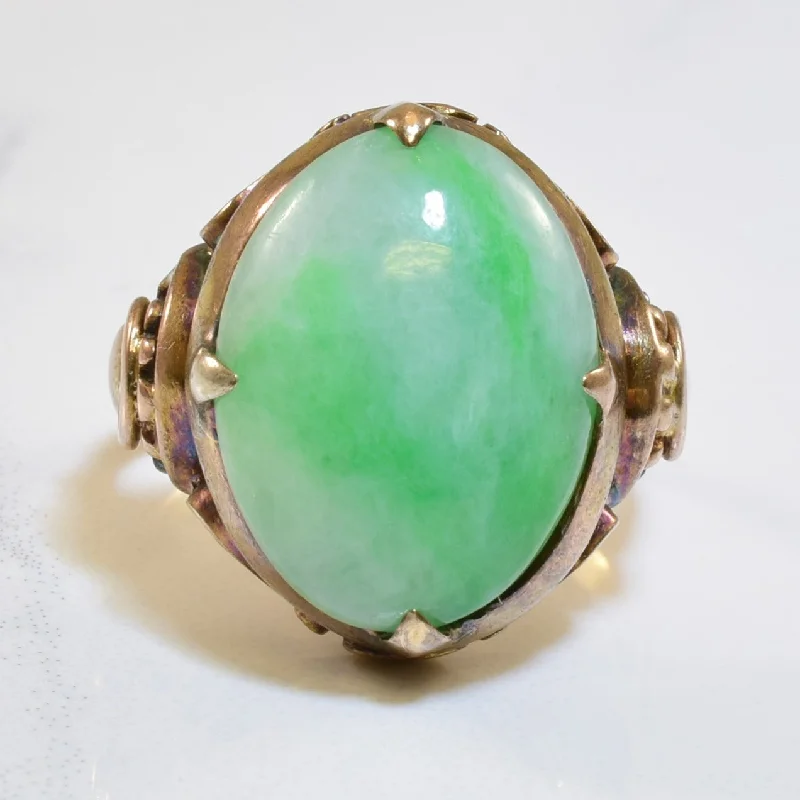 Sparkle For Less – Shop Our Limited-Time Jewelry Deals Jadeite Cabochon Filigree Ring | 6.00ct | SZ 3.75 | Sparkle For Less – Shop Our Limited-Time Jewelry Deals Jadeite Cabochon Filigree Ring | 6.00ct | SZ 3.75 |
