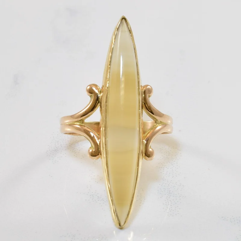 Breathtaking Jewelry At Limited-Time Savings Marquise Chalcedony Navette Ring | 4.00ct | SZ 8.25 | Breathtaking Jewelry At Limited-Time Savings Marquise Chalcedony Navette Ring | 4.00ct | SZ 8.25 |