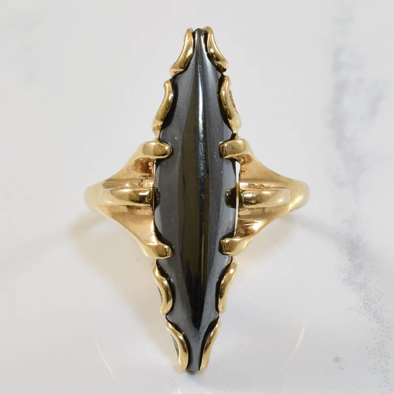Stunning Jewelry At A Fraction Of The Price Marquise Hematite Ring | 10.0ct | SZ 8 | Stunning Jewelry At A Fraction Of The Price Marquise Hematite Ring | 10.0ct | SZ 8 |