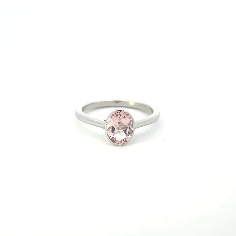 Holiday Jewelry Sale – Perfect Gifts At Great Prices Bespoke' Bezel Set Morganite Ring | 1.13ct | SZ 6.25 |