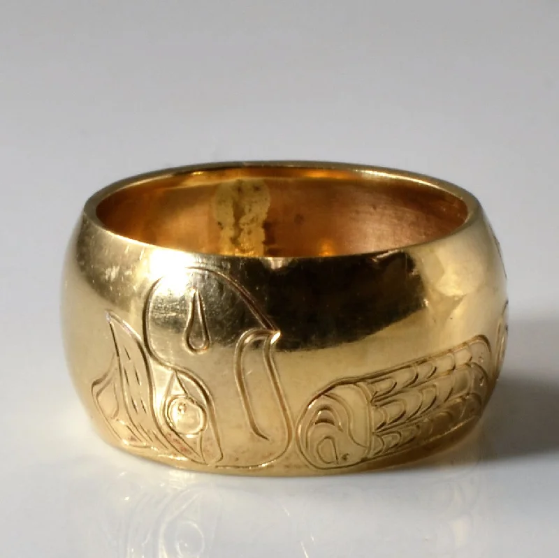 Don't Miss Out On Bestselling Jewelry At Special Prices Hand Carved Indigenous Art Wide Band | SZ 6 | Don't Miss Out On Bestselling Jewelry At Special Prices Hand Carved Indigenous Art Wide Band | SZ 6 |