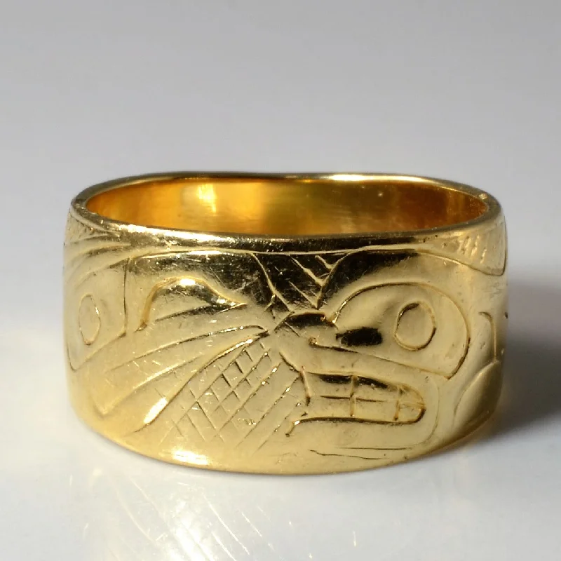Don't Miss Our Biggest Jewelry Sale Of The Season Yellow Gold Indigenous Art Band | SZ 5.5 | Don't Miss Our Biggest Jewelry Sale Of The Season Yellow Gold Indigenous Art Band | SZ 5.5 |