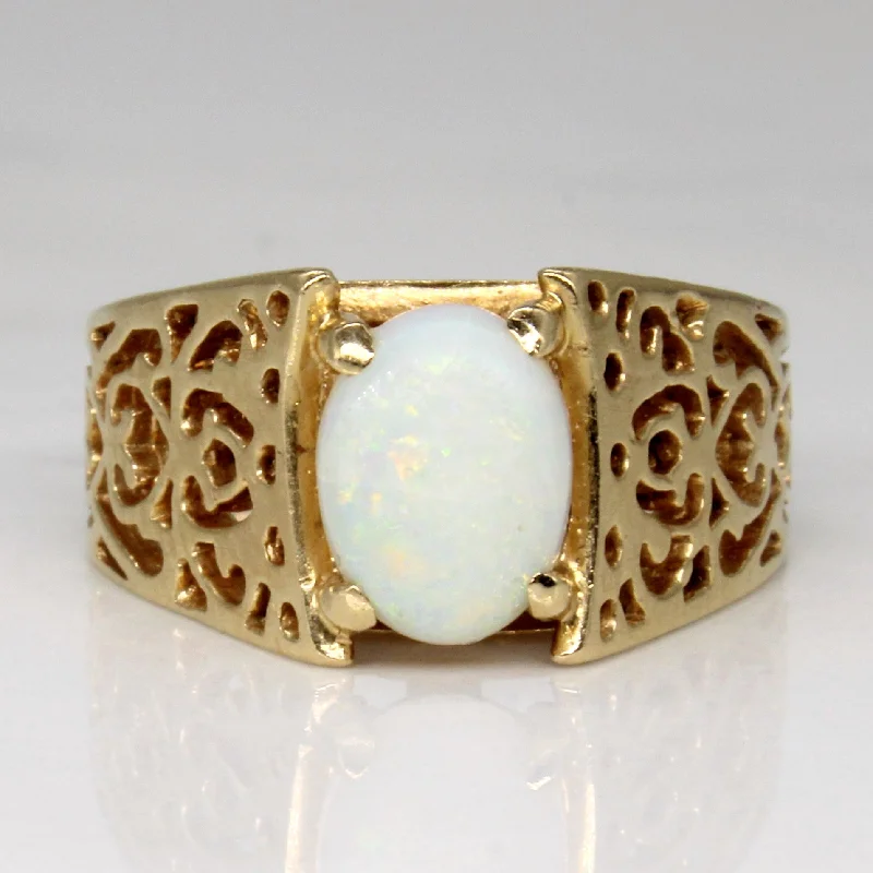 Luxury Jewelry Sale – Sparkle For Less Ornate Opal Lattice Ring | 1.00ct | SZ 5.75 | Luxury Jewelry Sale – Sparkle For Less Ornate Opal Lattice Ring | 1.00ct | SZ 5.75 |