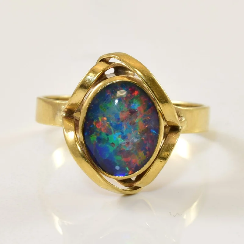 Get Ready To Sparkle – Special Jewelry Discounts Opal Triplet Cocktail Ring | 1.45ct | SZ 7.25 | Get Ready To Sparkle – Special Jewelry Discounts Opal Triplet Cocktail Ring | 1.45ct | SZ 7.25 |