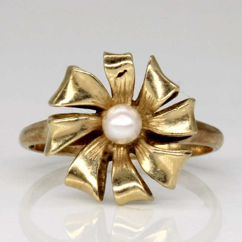 Once-A-Year Jewelry Deals – Shop Before They’Re Gone Pearl Bow Design Ring | SZ 6 |