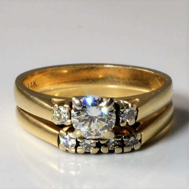 Sparkle On A Budget – Fine Jewelry For Less Classic Diamond Wedding Set | 0.52ctw | SZ 5 | Sparkle On A Budget – Fine Jewelry For Less Classic Diamond Wedding Set | 0.52ctw | SZ 5 |