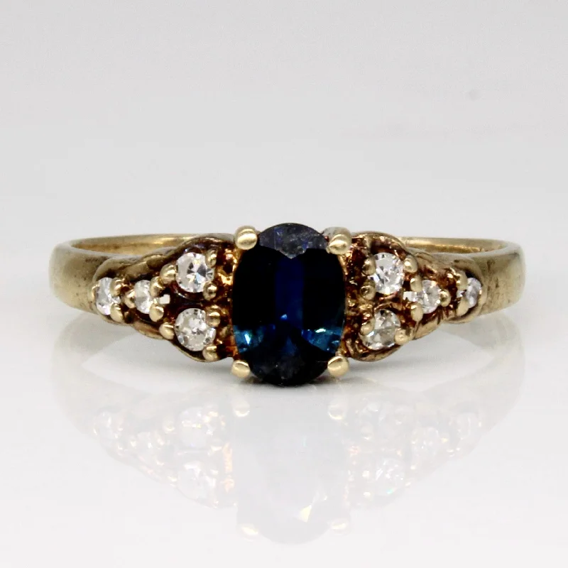 Shop Handcrafted Jewelry At Special Promotional Rates Sapphire & Diamond Ring | 0.41ct, 0.08ctw | SZ 6.5 | Shop Handcrafted Jewelry At Special Promotional Rates Sapphire & Diamond Ring | 0.41ct, 0.08ctw | SZ 6.5 |