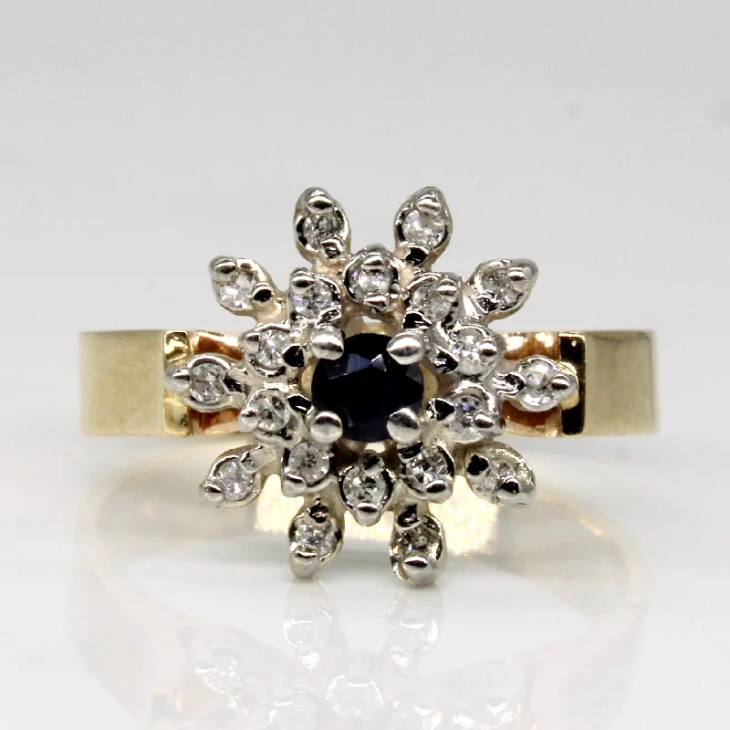 Trending Jewelry Now Available At Exclusive Prices High Set Sapphire & Diamond Ring | 0.10ct, 0.10ctw | SZ 6.75 |