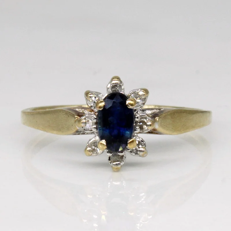Bestselling Jewelry At Special Promotional Rates Sapphire & Diamond Halo Ring | 0.25ct, 0.04ctw | SZ 6 | Bestselling Jewelry At Special Promotional Rates Sapphire & Diamond Halo Ring | 0.25ct, 0.04ctw | SZ 6 |