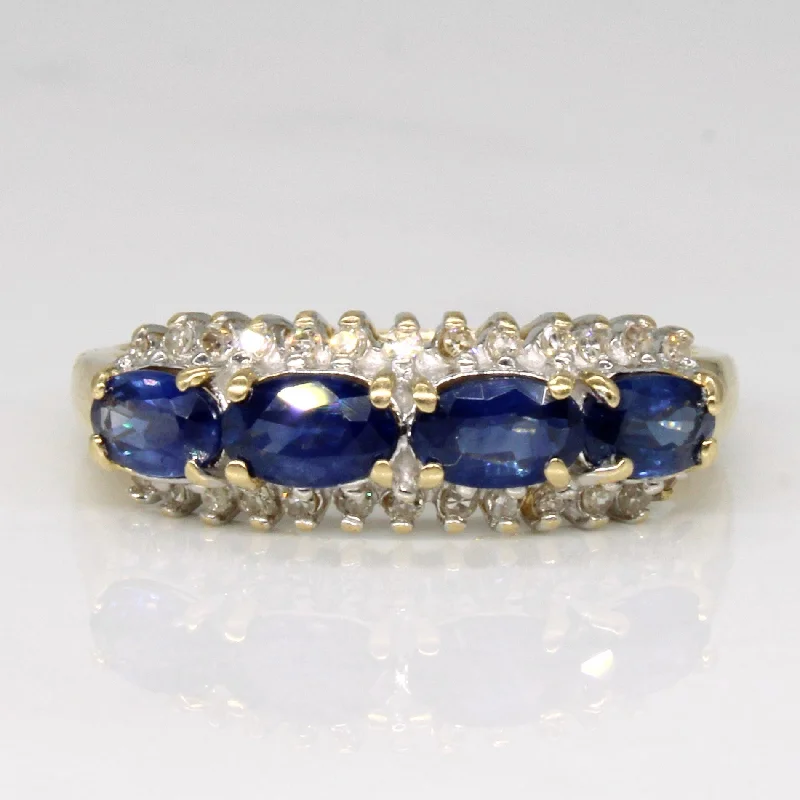 Limited Stock On Premium Jewelry At Low Prices Sapphire & Diamond High Set Ring | 1.05ctw, 0.08ctw | SZ 7.75 | Limited Stock On Premium Jewelry At Low Prices Sapphire & Diamond High Set Ring | 1.05ctw, 0.08ctw | SZ 7.75 |