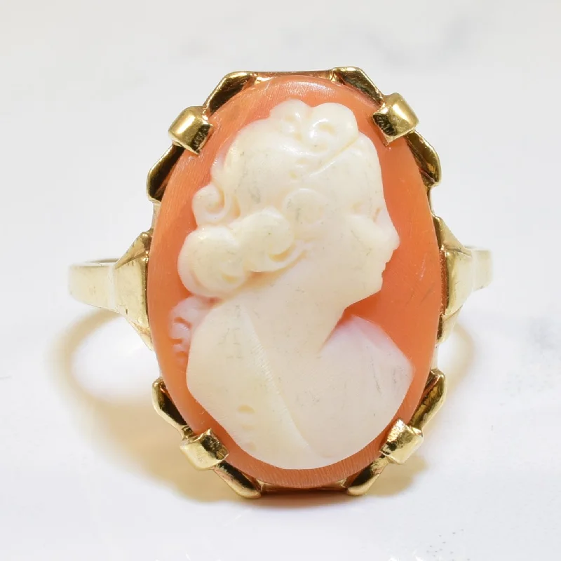 Adjustable Charm Bracelets For A Perfect Fit Shell Cameo Ring | 4.70ct | SZ 7.25 |