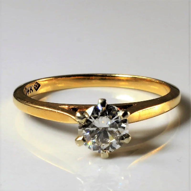 Personalized Engraved Jewelry For Meaningful Gifts Six Prong High Set Solitaire Diamond Ring | 0.57ct | SZ 6.25 | Personalized Engraved Jewelry For Meaningful Gifts Six Prong High Set Solitaire Diamond Ring | 0.57ct | SZ 6.25 |