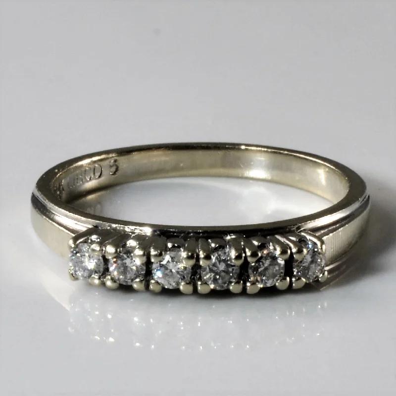 Exclusive Gemstone Jewelry At Special Prices Six Stone Diamond Ring | 0.18ctw | SZ 5.75 | Exclusive Gemstone Jewelry At Special Prices Six Stone Diamond Ring | 0.18ctw | SZ 5.75 |