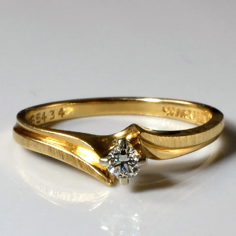 Stunning Statement Jewelry, Unbeatable Discounts Solitaire Diamond Bypass Ring | 0.09ct | SZ 6.25 | Stunning Statement Jewelry, Unbeatable Discounts Solitaire Diamond Bypass Ring | 0.09ct | SZ 6.25 |