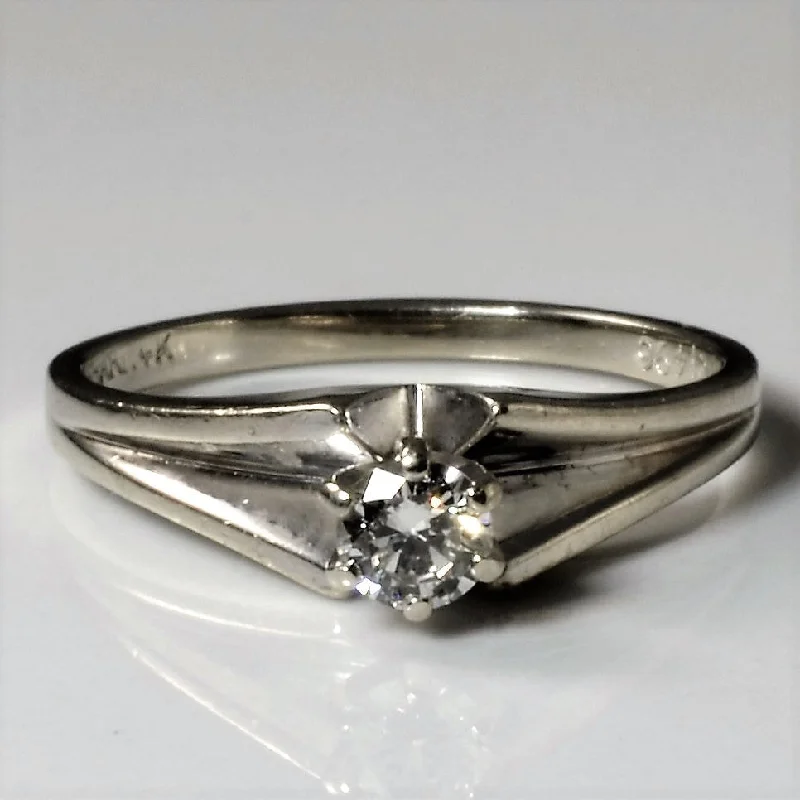 Elegant Necklaces And Bracelets At Limited-Time Offers Flared Solitaire Diamond Ring | 0.29ct | SZ 6.75 | Elegant Necklaces And Bracelets At Limited-Time Offers Flared Solitaire Diamond Ring | 0.29ct | SZ 6.75 |