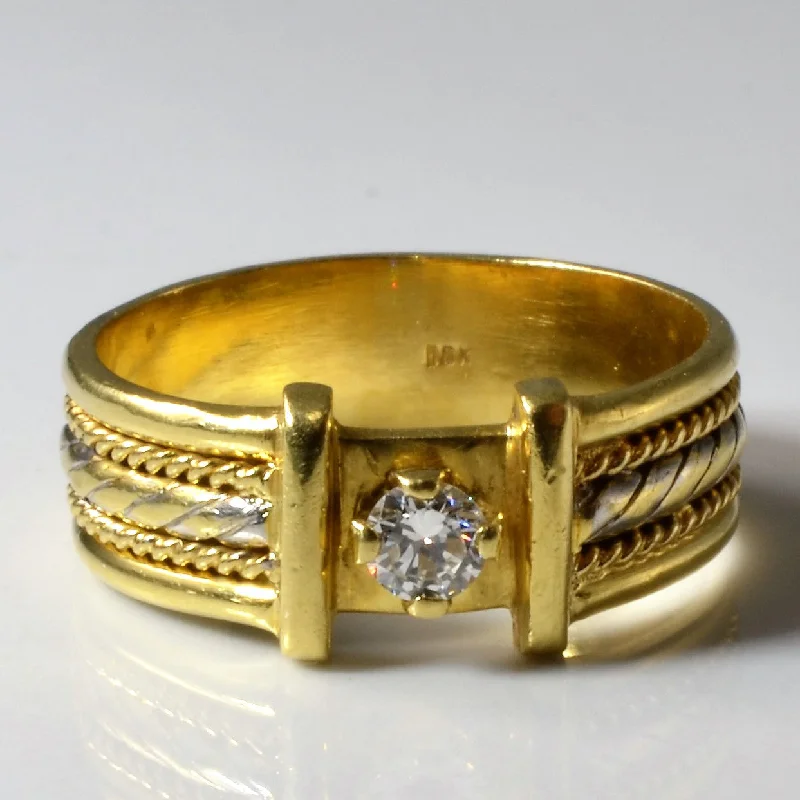 Exclusive Jewelry Offers – Sparkle For Less Solitaire Diamond Rope Ring | 0.15ct | SZ 8 | Exclusive Jewelry Offers – Sparkle For Less Solitaire Diamond Rope Ring | 0.15ct | SZ 8 |