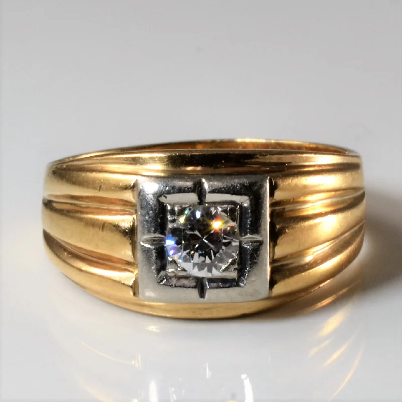 Seasonal Jewelry Sale – Upgrade Your Style Today Grooved Solitaire Diamond Ring | 0.26ct | SZ 7.5 | Seasonal Jewelry Sale – Upgrade Your Style Today Grooved Solitaire Diamond Ring | 0.26ct | SZ 7.5 |