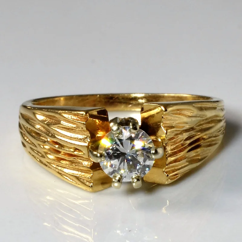 Must-Have Jewelry At Unbelievable Discounts Six Prong Textured Solitaire Diamond Ring | 0.45ct | SZ 7 | Must-Have Jewelry At Unbelievable Discounts Six Prong Textured Solitaire Diamond Ring | 0.45ct | SZ 7 |
