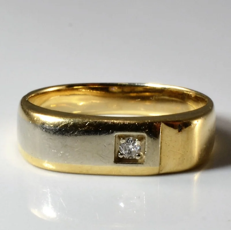 Huge Savings On Timeless Jewelry Collections Two Tone Diamond Flat Edge Band | 0.04ct | SZ 8.75 | Huge Savings On Timeless Jewelry Collections Two Tone Diamond Flat Edge Band | 0.04ct | SZ 8.75 |