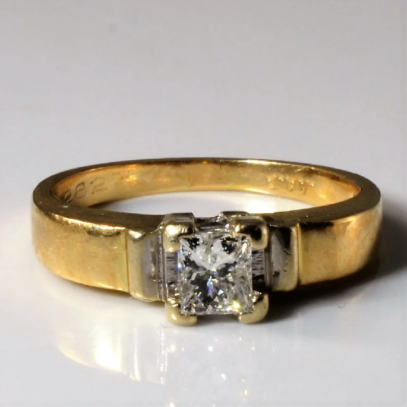 Affordable Luxury Jewelry For Every Occasion Princess Solitaire & Ring Enhancer Set | 0.45ct | SZ 5.5 | Affordable Luxury Jewelry For Every Occasion Princess Solitaire & Ring Enhancer Set | 0.45ct | SZ 5.5 |