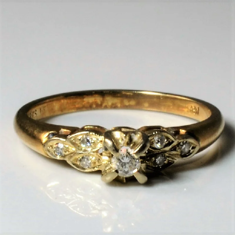 Accessorize For Less – Luxury Jewelry At Affordable Prices Floral Diamond Ring | 0.10ctw | SZ 5.75 | Accessorize For Less – Luxury Jewelry At Affordable Prices Floral Diamond Ring | 0.10ctw | SZ 5.75 |