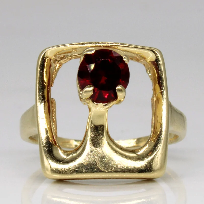 Fine Jewelry, Limited-Time Offers Available Synthetic Ruby Abstract Ring | 0.75ct | SZ 7 | Fine Jewelry, Limited-Time Offers Available Synthetic Ruby Abstract Ring | 0.75ct | SZ 7 |