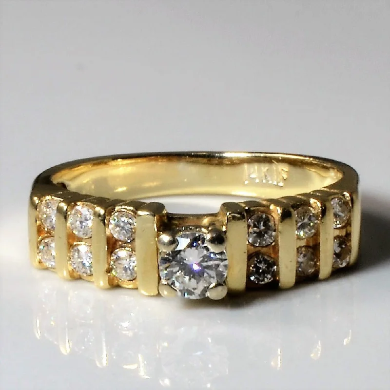 Elegant Rose Gold Jewelry For A Stylish Touch Tension Set Diamond Ring | 0.36ctw | SZ 5.25 | Elegant Rose Gold Jewelry For A Stylish Touch Tension Set Diamond Ring | 0.36ctw | SZ 5.25 |