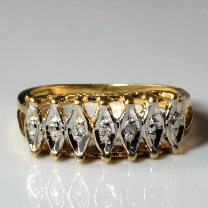 Glamorous Jewelry, Glamorous Deals – Shop Now Textured Two Tone Diamond Ring | 0.015ctw | SZ 5.75 | Glamorous Jewelry, Glamorous Deals – Shop Now Textured Two Tone Diamond Ring | 0.015ctw | SZ 5.75 |