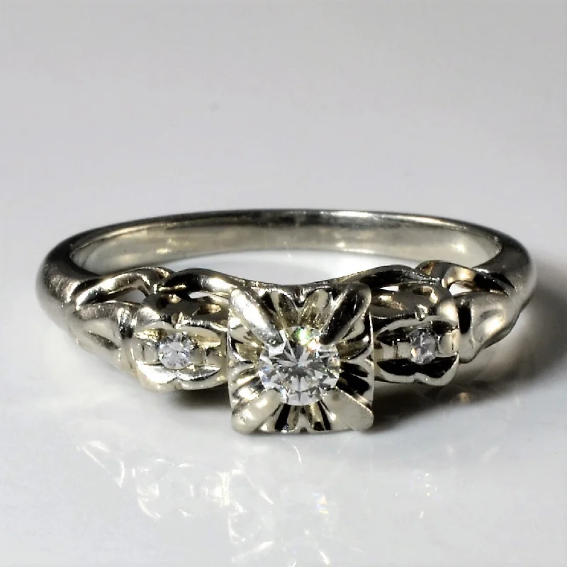 Shop Fine Jewelry With Amazing Deals Mid Century Three Stone Diamond Ring | 0.10ctw | SZ 5 | Shop Fine Jewelry With Amazing Deals Mid Century Three Stone Diamond Ring | 0.10ctw | SZ 5 |