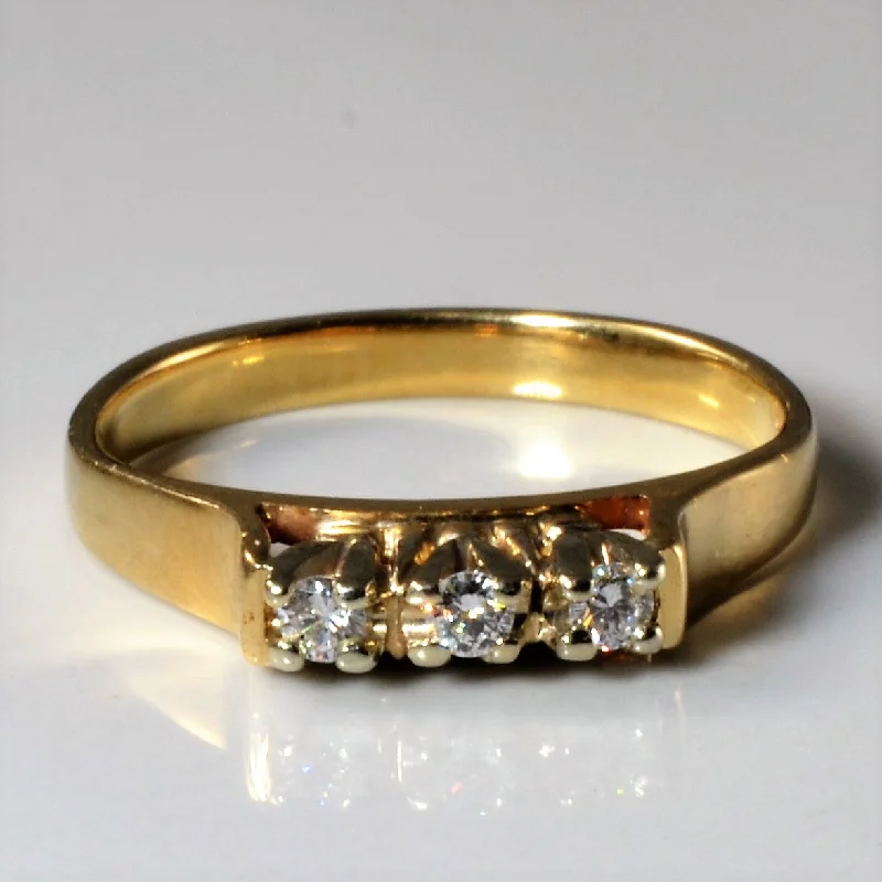 Must-Have Jewelry Pieces At Reduced Prices Three Stone Diamond Ring | 0.11ctw | SZ 6.25 | Must-Have Jewelry Pieces At Reduced Prices Three Stone Diamond Ring | 0.11ctw | SZ 6.25 |