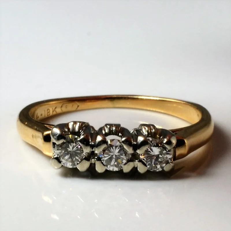 Luxury Jewelry At Unbeatable Discounts Three Stone Diamond Ring | 0.27ctw | SZ 5.5 | Luxury Jewelry At Unbeatable Discounts Three Stone Diamond Ring | 0.27ctw | SZ 5.5 |