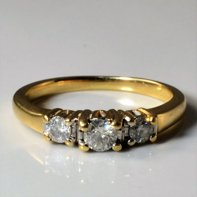 Don't Miss These Dazzling Jewelry Discounts Three Stone Diamond Ring | 0.42ctw | SZ 8 | Don't Miss These Dazzling Jewelry Discounts Three Stone Diamond Ring | 0.42ctw | SZ 8 |