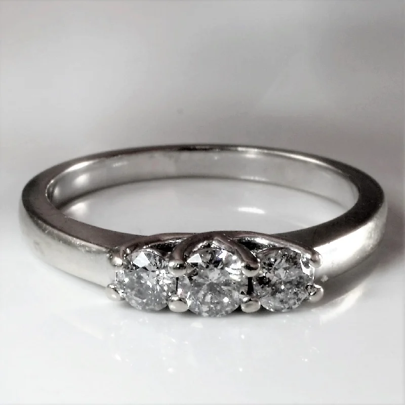 Seasonal Jewelry Sale – Upgrade Your Collection Three Stone Diamond Ring | 0.43ctw | SZ 7 | Seasonal Jewelry Sale – Upgrade Your Collection Three Stone Diamond Ring | 0.43ctw | SZ 7 |