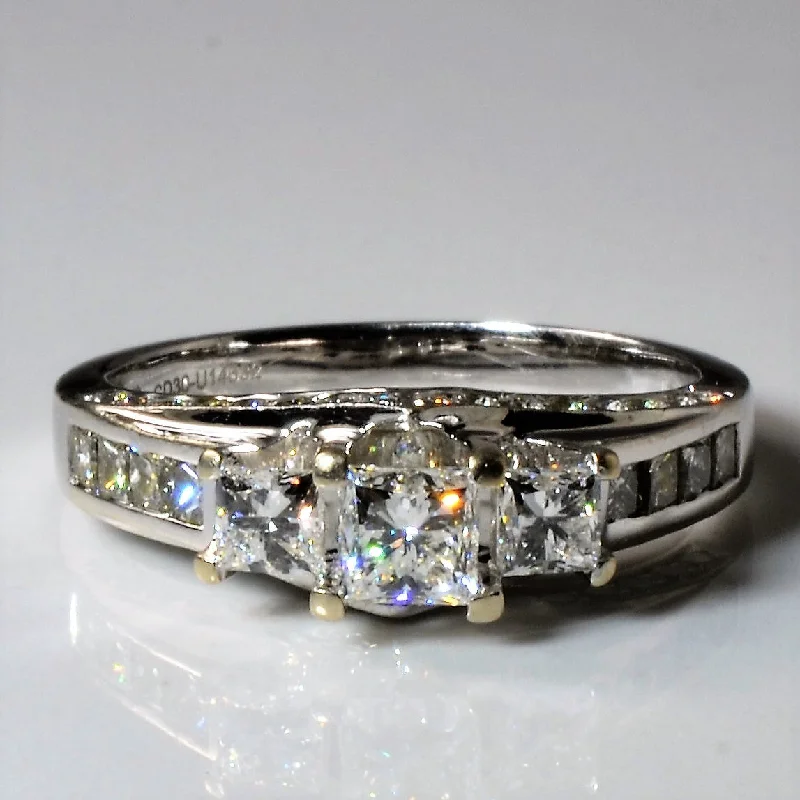 Exclusive Jewelry Bundles At Discounted Prices Three Stone Princess Diamond Engagement Ring | 1.51ctw | SZ 7.25 | Exclusive Jewelry Bundles At Discounted Prices Three Stone Princess Diamond Engagement Ring | 1.51ctw | SZ 7.25 |