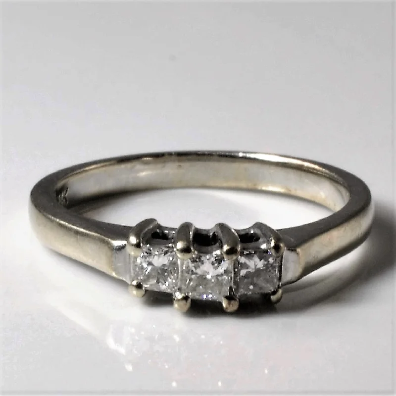 Huge Savings On Timeless Jewelry Collections Three Stone Princess Diamond Ring | 0.40ctw | SZ 6 | Huge Savings On Timeless Jewelry Collections Three Stone Princess Diamond Ring | 0.40ctw | SZ 6 |