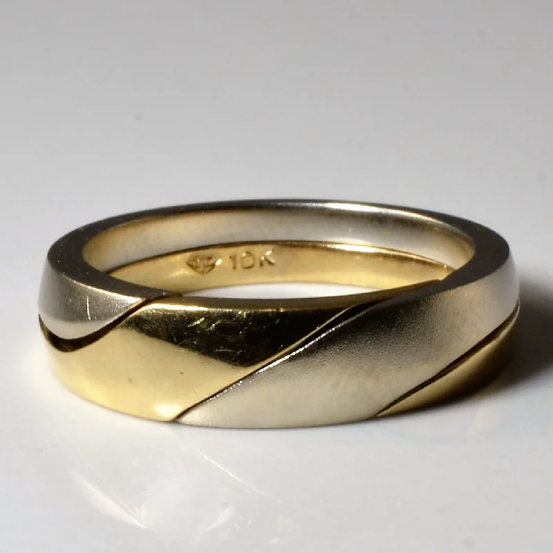 Everyday Jewelry Essentials Now On Sale Interlocking Two Tone Band | SZ 6.25 |