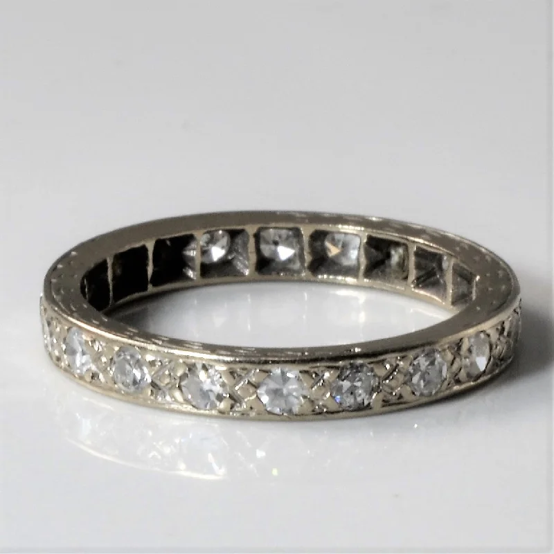 Unlock Unbeatable Jewelry Deals Before They’Re Gone 1940s Diamond Eternity Band | 0.84ctw | SZ 7 | Unlock Unbeatable Jewelry Deals Before They’Re Gone 1940s Diamond Eternity Band | 0.84ctw | SZ 7 |