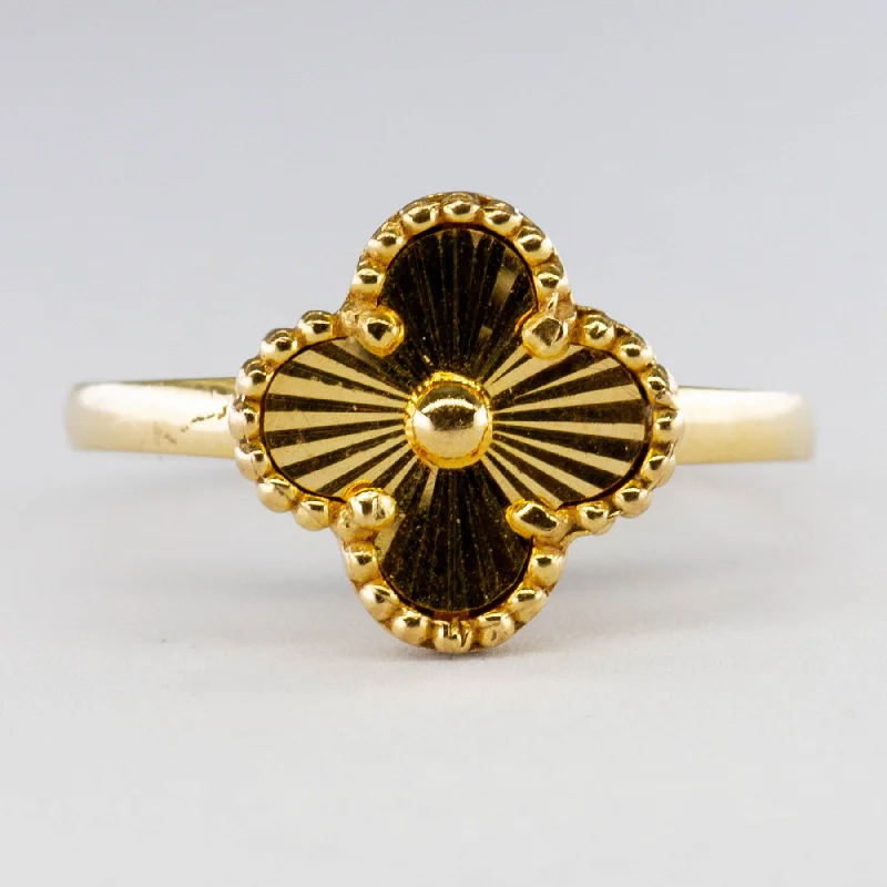 Seasonal Jewelry Sale – Upgrade Your Collection Yellow Gold Flower Ring | SZ 7.75 |